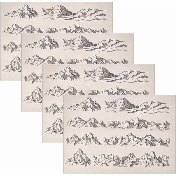 Paper Ceramic Decals Pottery Ceramics Clay Transfer Paper Underglaze Flower Paper Mountain 530x380x0.01mm for DIY