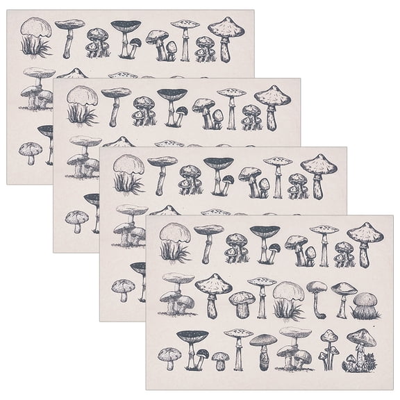 Paper Ceramic Decals Pottery Ceramics Clay Transfer Paper Underglaze Flower Paper Mushroom 530x380x0.01mm