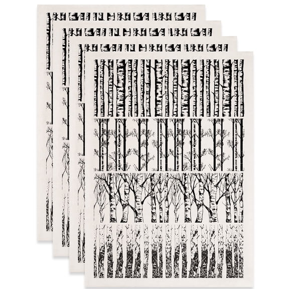 Paper Ceramic Decals Pottery Ceramics Clay Transfer Paper Underglaze Flower Paper Tree 520x370mm Pattern: 48x33mm