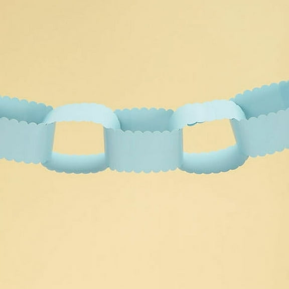 Paper Chain 15Ft 72 Pc Blue