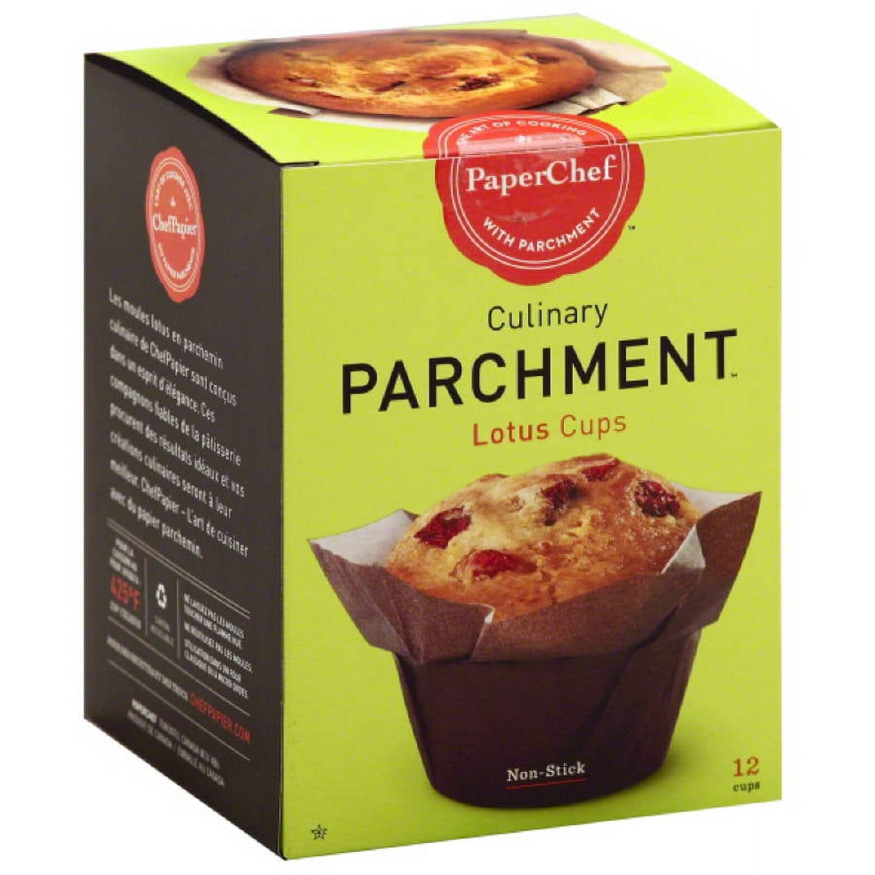 Paper Chef Culinary Parchment Lotus Cups, 12 count, (Pack of 6)