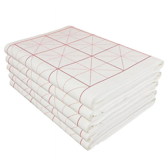 -Paper, Chinese Calligraphy Paper with Grid for Practice, Rice Paper for Brush Writing 100PCS Grid-10cm