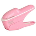 thumbnail image 1 of Paper Clinch Compact Staple Free Staple,Stapleless Stapler,5.31"×2.76",1PC,Pink, 1 of 8