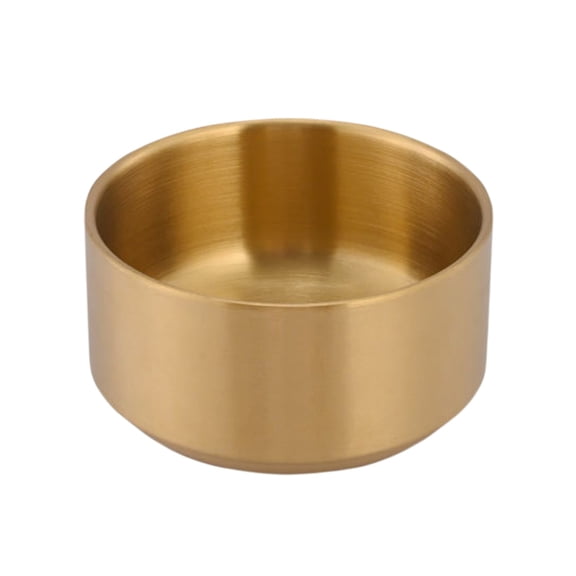 Paper Clip Holder, Paperclips Holders for Desk, Gold Bowl for Binder Bobby Pin, Paper Clip Dispenser, Gold, 3.54 Inch
