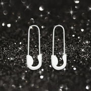 CICISIMP Paper Clip Pin Hoop Earrings Minimalist Cartilage Earrings Personalized Jewelry Gift For Women