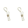 thumbnail image 1 of Paper Clips,Sturdy Metal Wire Hollow Out Clothespins,Multi Purpose Utility Binder Clips,Reusable Metal Paper Clips,Stainless Steel Hanging Pins for Kitchen Outdoor Office Cafe Restaurant (Gold 2 PCS), 1 of 5