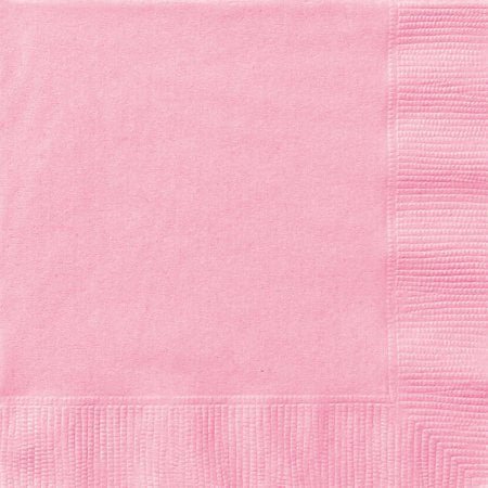 Paper Cocktail Napkins, 5 in, Light Pink, 20ct (Pack of 20)