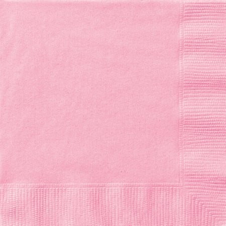 Light Pink Beverage Napkins, 20ct