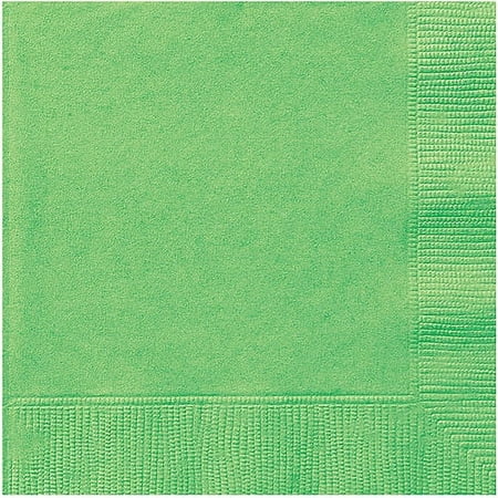 Paper Cocktail Napkins, 5 in, Lime Green, 20ct