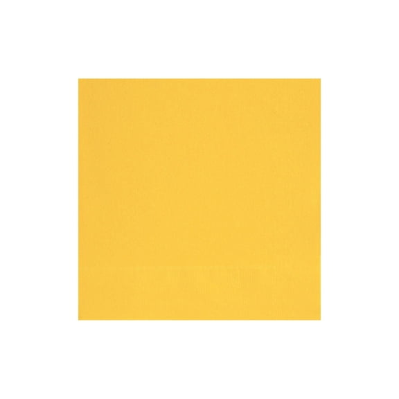 Paper Cocktail Napkins, 5 in, Yellow, 20ct