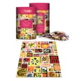 thumbnail image 1 of Paper Collage Pink Sky Puzzle 500 Piece Cylinder Tube Gift Jigsaw Puzzle, 1 of 8