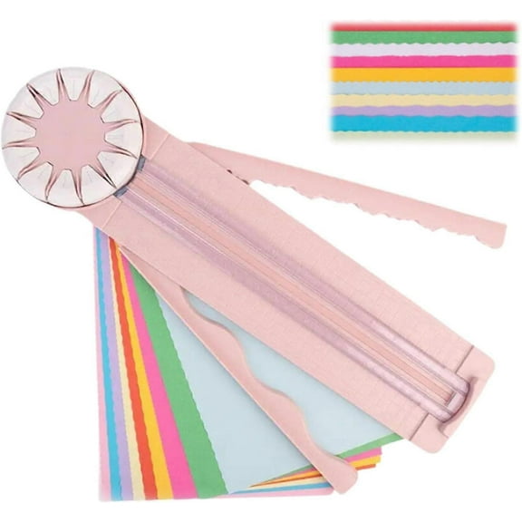 Paper Craft Edge Cutter, 12-in-1 Rotary Paper Cutter, Paper Cutter for Crafts, Multifunctional Cutting Machine Paper with Wave Lines for Crafts