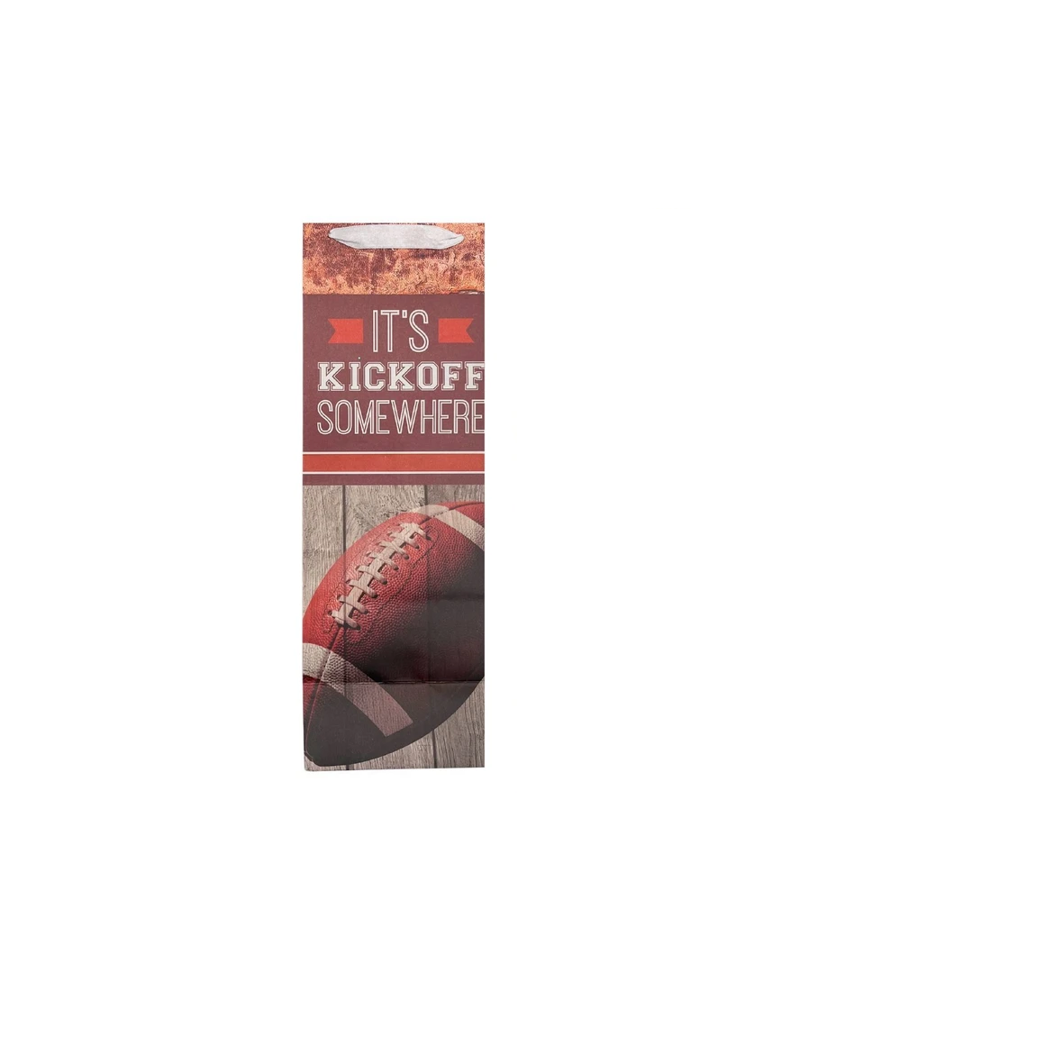 Paper Craft Game Time Wine Bottle Bags with Tissue, Football Themed Gift Bags with Matching Tissue for Wine, Champagne, Specialty Bottles, Sports Party, Tailgate Ready Presentation