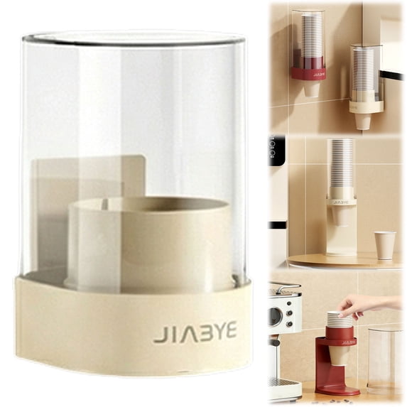 Paper Cup Cozival Disposable Paper Cup Dispenser, Countertop Cup Holder Stand for Small Cups, Space-Saving Organizer for Kitchen and Office, Easy Access Dispensing Rack, Countertop Cup Holder