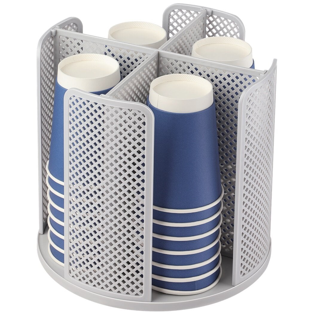 Paper Cup and Lid Holder Organizer Cup Dispenser Countertop, 4