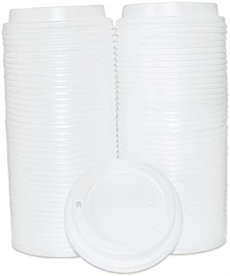 Paper Cup Lids 1000 Count Dome Lids for Beverages (1224oz, White