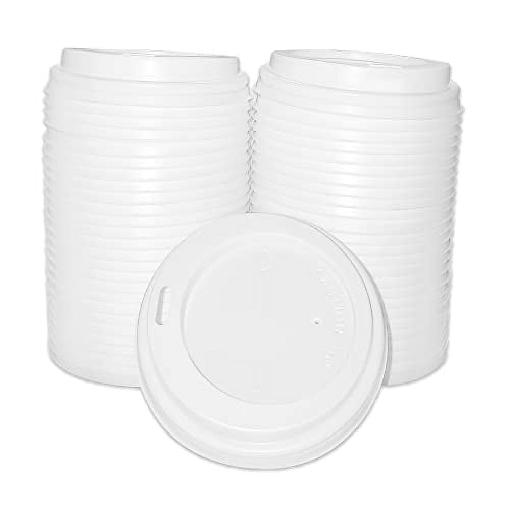 Paper Cup Lids 1000 Count Dome Lids for Beverages (8oz, White)