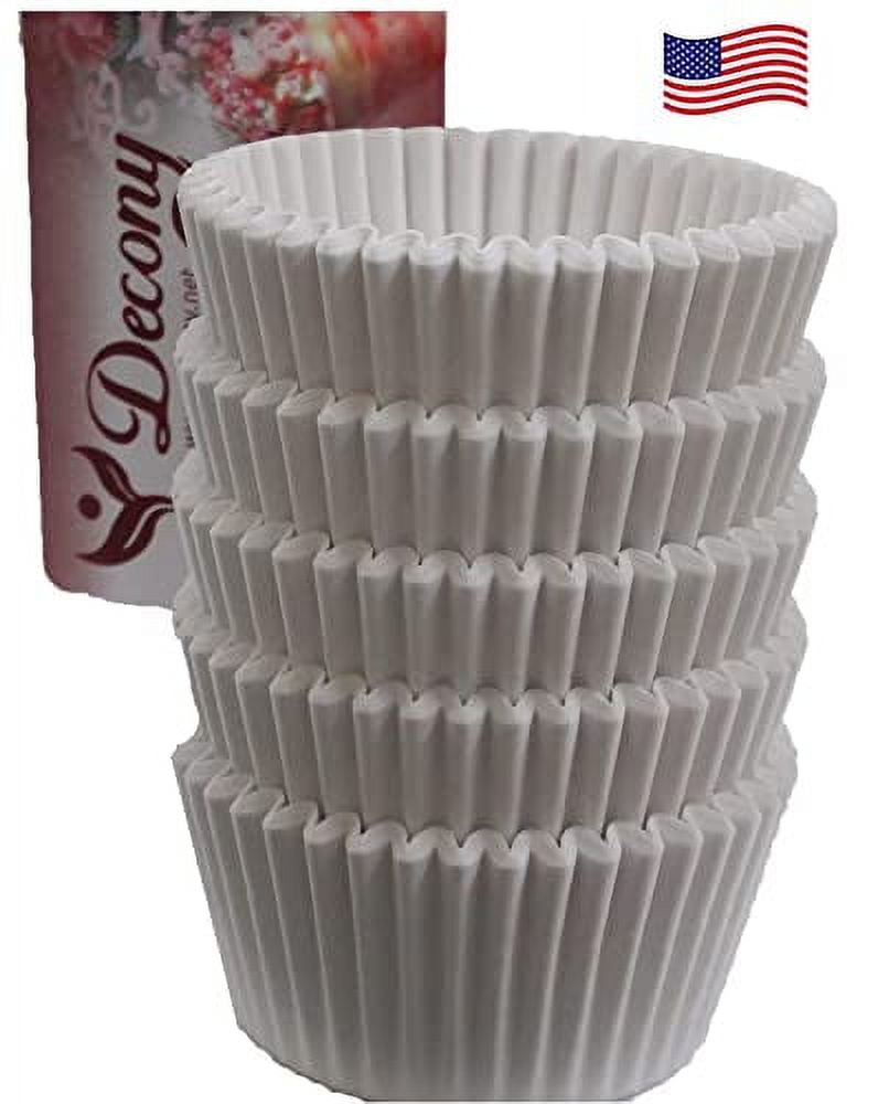 Paper Cupcake Liners MADE IN Fluted Cupcake Holder Cups For Baking Muffins, FoodGrade