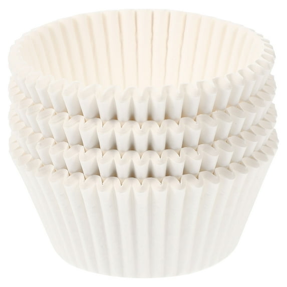 Paper Cups 100 Pcs Cupcake Liners Oil Set Lining Muffin White