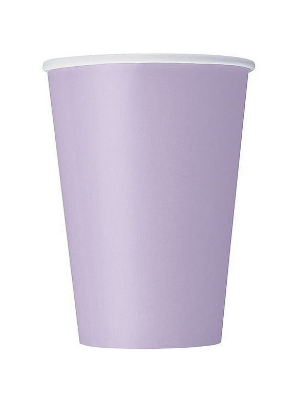 Paper Cups, 12 oz, Lavender, 10ct