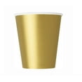 Paper Cups, 9 oz, Gold, 8ct - Walmart.com