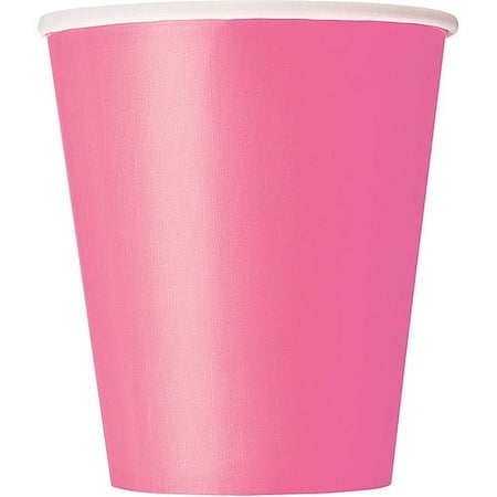 Paper Cups, 9 oz, Hot Pink, 14ct