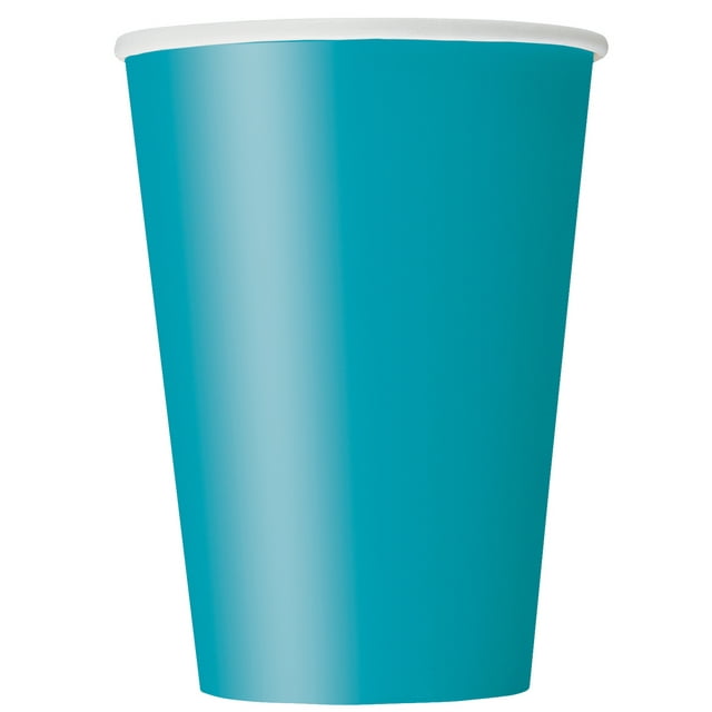 Paper Cups, 9 oz, Teal, 14ct