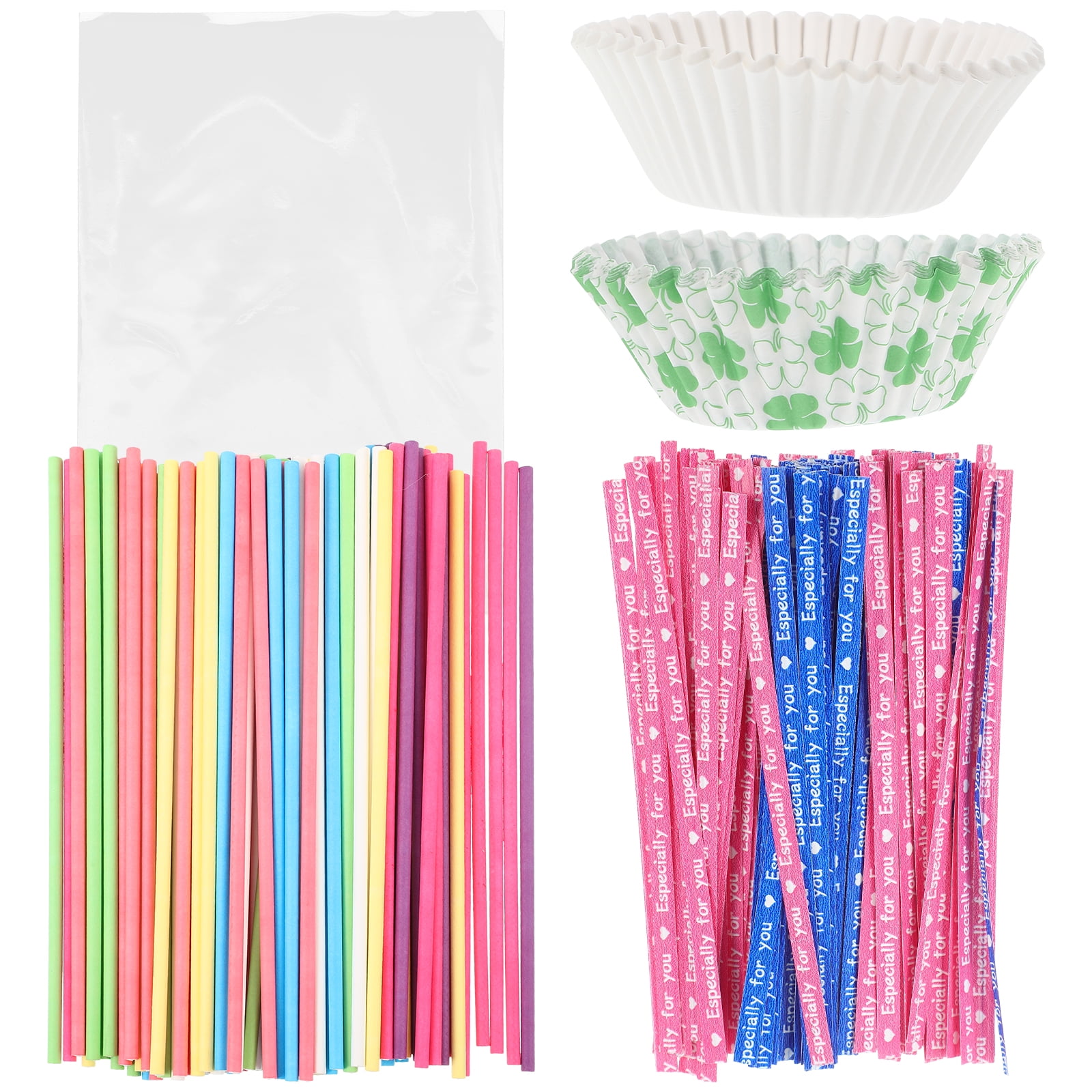 Paper Cups and Wrapping Bags for Snacks, Kids Lollipop Holders, Cake ...