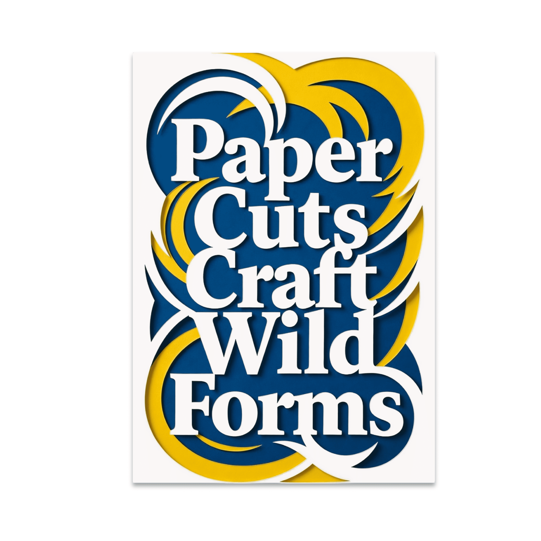 Paper Cuts Craft Wild Forms - Modern Art Enthusiast - 13x19 Poster ...