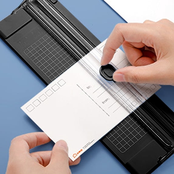 Paper Cutter, Czzoypi Bidirectional Manual Paper Cutter, A4 Handheld Office Paper Cutter for Photos Cardstock Scrapbooking, Black