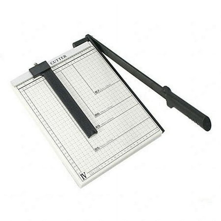Paper Cutter Guillotine Style 10" Cut Length X 10" Inch Metal Base Trimmer