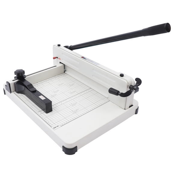 Paper Cutter, Guillotine Trimmer, 12 Inch Manual Cut Machine, Heavy Duty Cold Rolled Steel, ABS Construction, Durable, Rustproof, Smooth Blade, Accurate Paper Slicing for Office, Home, Classroom
