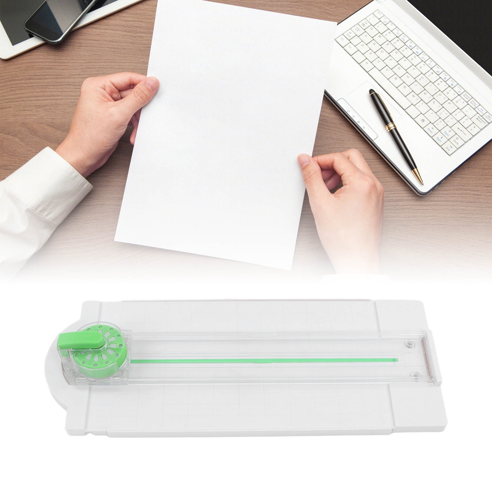 Paper Cutter, Portable Measuring Cutter 12 In 1 Small Paper Cutter For