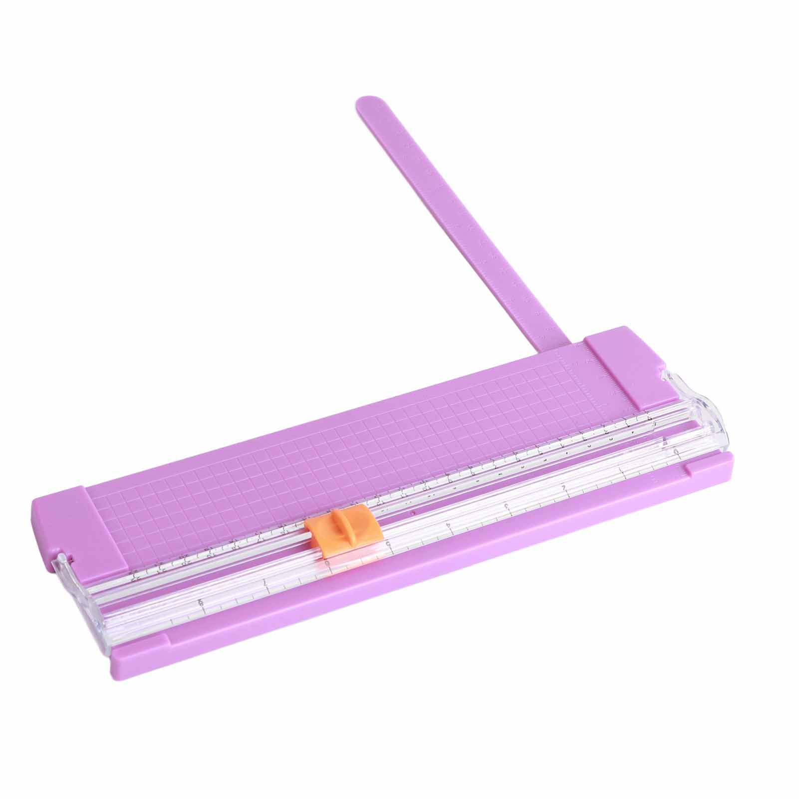 Paper Cutter Small Mini Folding Clear Scale Burrs Free Carbon Steel