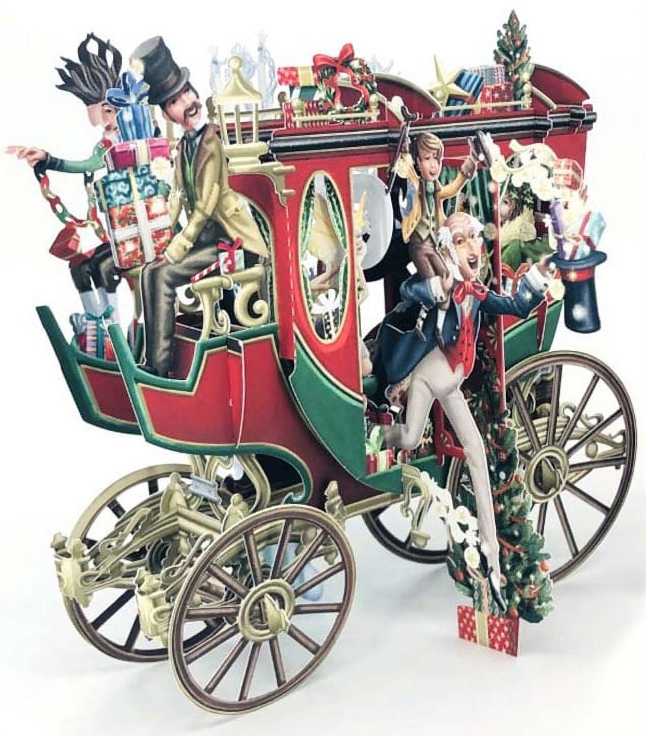 Paper D'Art : Christmas Carol 3D Pop Up Laser Cut Christmas Card