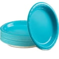 thumbnail image 1 of Paper Dinner Plates Blue, 8 1/2 Inches Paper Plates Disposable, Strong and Sturdy Disposable Plates for Party, Dinner, Holiday, Picnic, or Travel Party Plates, Pack of 50 - By Enday, 1 of 6