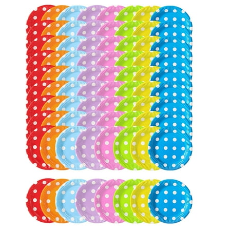 Paper , Dinnerware Events Light Weight 7"""" Catering Solid Colours Countertops BBQ Dinner Dessert Celebration