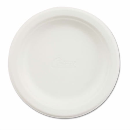 Paper Dinnerware, Plate, 6" Dia, White, 125/pack | Bundle of 10 Packs