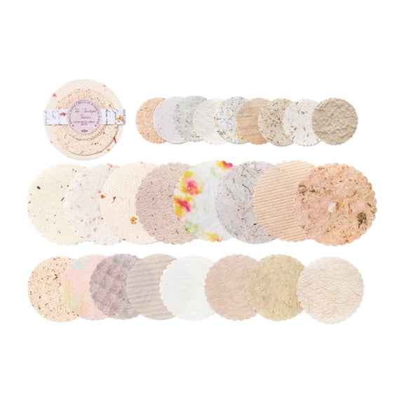 Paper Disks Decorative Round Paper Sheets For Journals Gift Wrapping