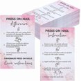 thumbnail image 1 of Paper Display Cards for Nails Rectangle 8.7x5.4x0.02cm 240 sheets/set, 1 of 9