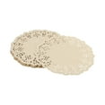 thumbnail image 1 of Uxcell Paper Doilies, Paper Lace Doilies Disposable Round Modern Decorative Placemats Bulk, Fit for Baked Food Kraft 3.5 Inch, 1 of 7