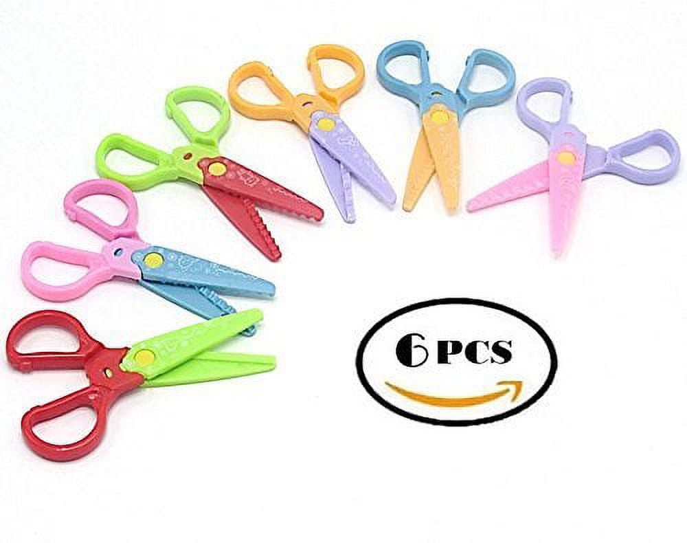 6 Pack PENHA Craft Scissors Decorative Edge Zig Zag Scrapbooking Comfort  Grip