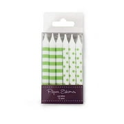 Paper Eskimo 12-Pack Party Candles, Green Apple