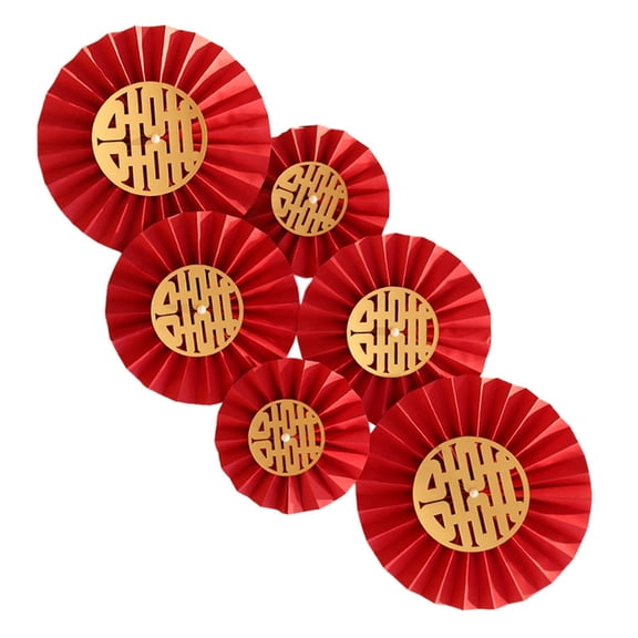 Paper Fan Flower, Decorative Festive Ceiling Hanging Decor with Sturdy Paper Construction, Versatile Party Accessory for Birthdays, Weddings, and Celebrations(RL)