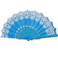 Paper Fans Bulk Chinese Style Dance Wedding Party Lace Silk Folding