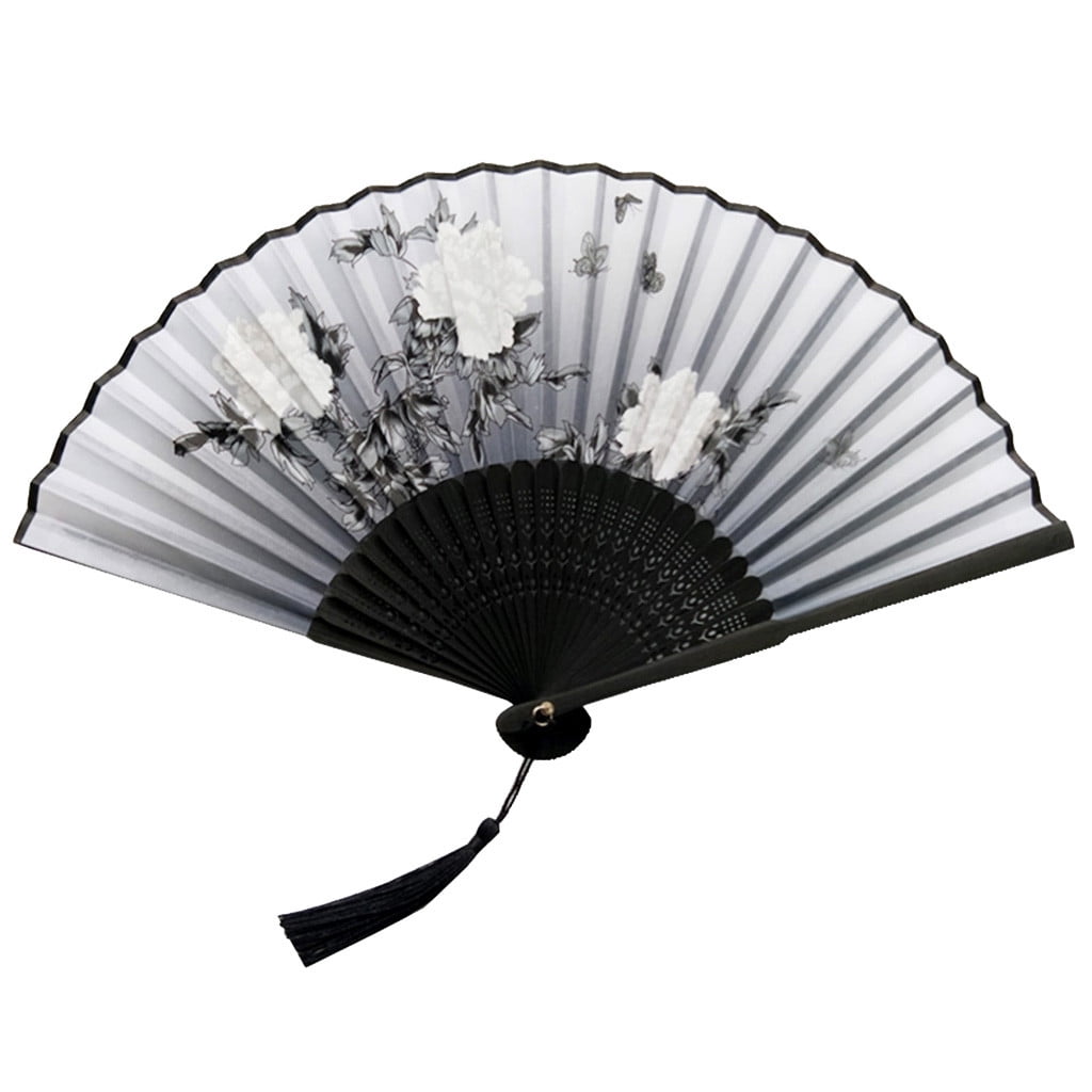 Paper Fans set, Paper Fan Case, Folding Fans Handheld Fans Bamboo Fans