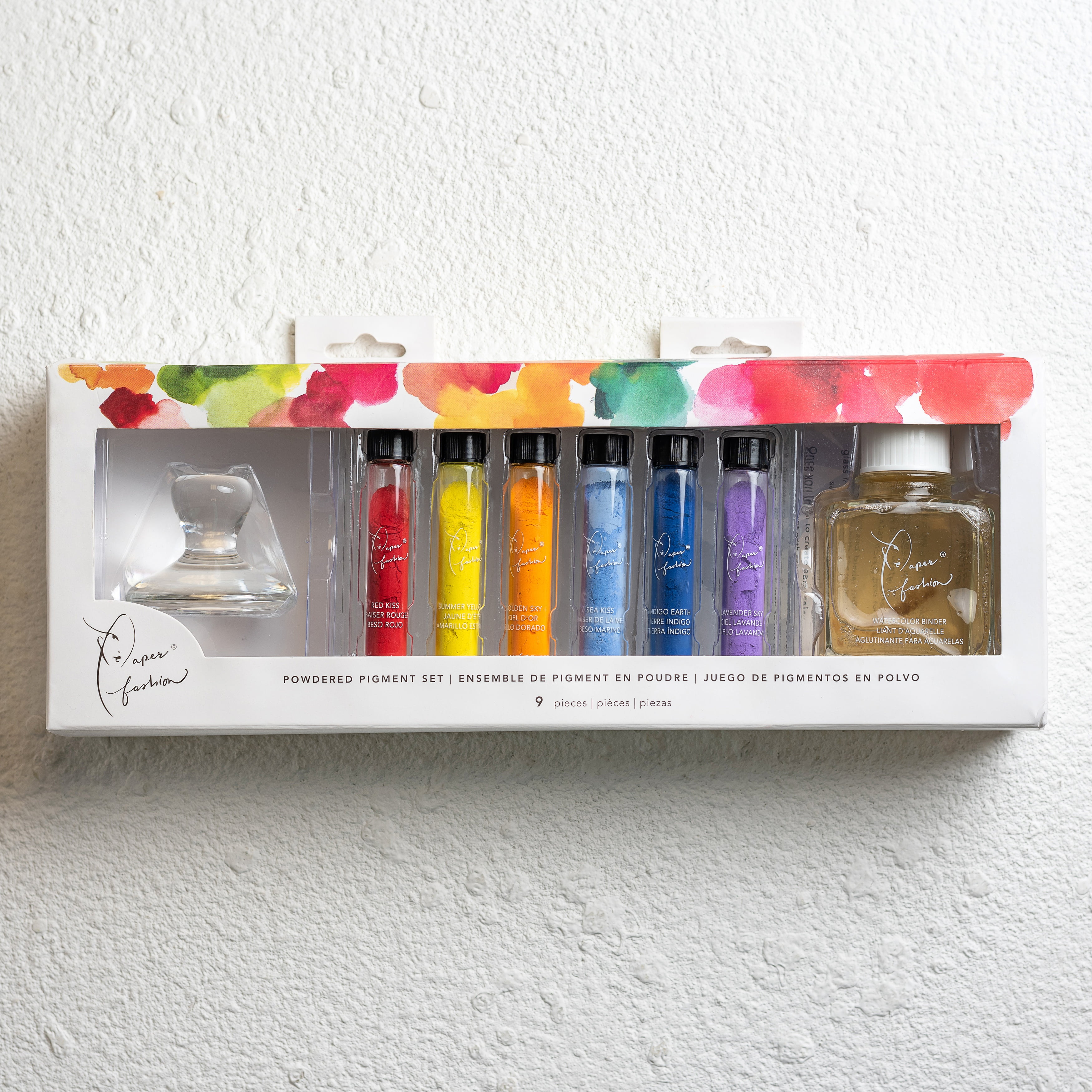 Paper Fashion Powdered Pigment Set 9/Pkg-