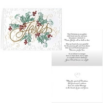 Paper Filigree Christmas Card Set of 20