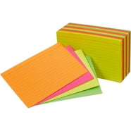 Sioweci Colored Index Cards Flash Cards with Metal Ring Smooth Writing ...