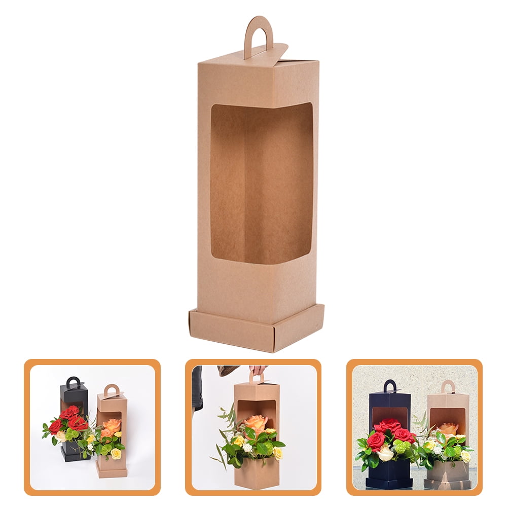 Paper Flower Box Folding Flower Box for Arrangements Flower Gift